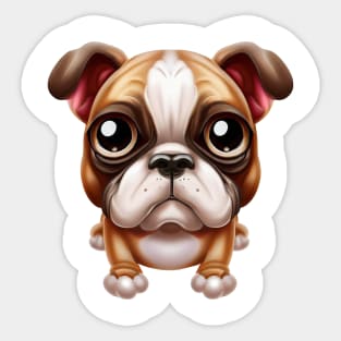 Pawfect Spanish Bulldog, Sticker